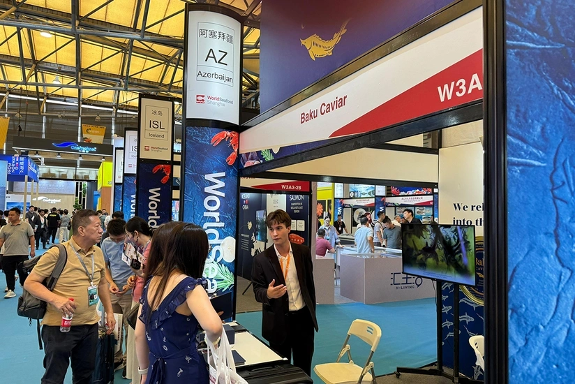 Azerbaijan Fish Farm represents Azerbaijan for the first time at World Seafood Shanghai 2025!