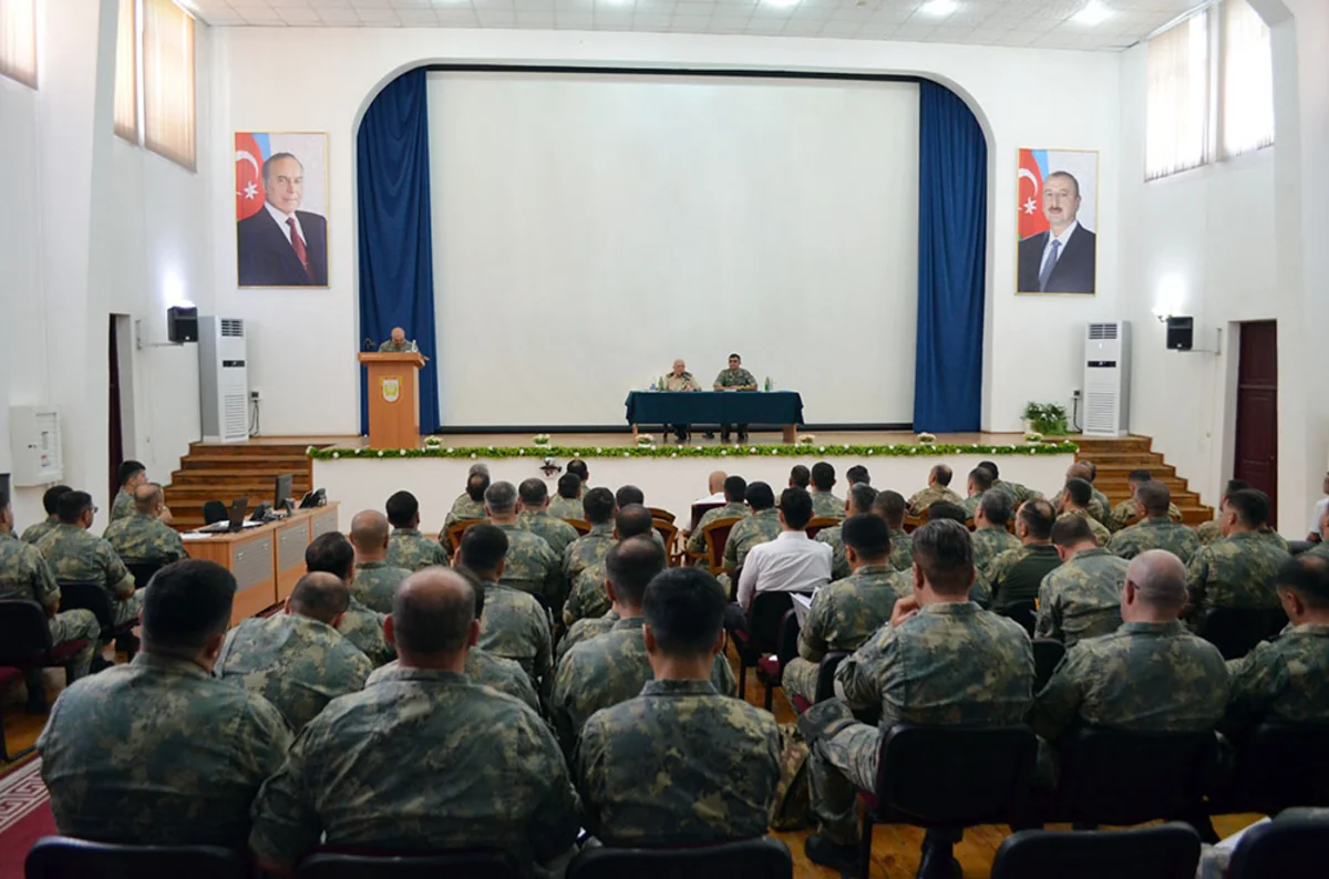 Hərbi hüquqşünaslarla təlim-metodiki toplanış keçirilib