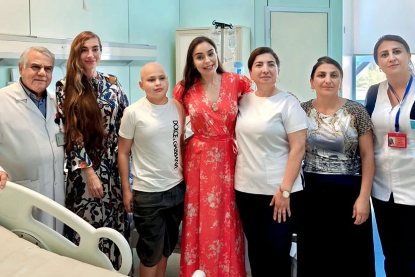 Leyla Aliyeva and Arzu Aliyeva visit National Oncological Center