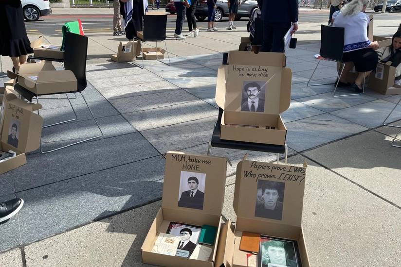 В Женеве прошла акция членов семей пропавших без вести азербайджанцев