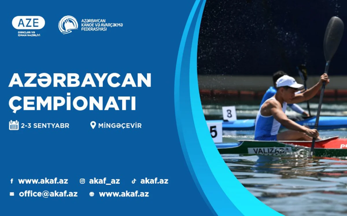 Akademik avarçəkmə, kayak və kanoe üzrə Azərbaycan çempionatı keçiriləcək