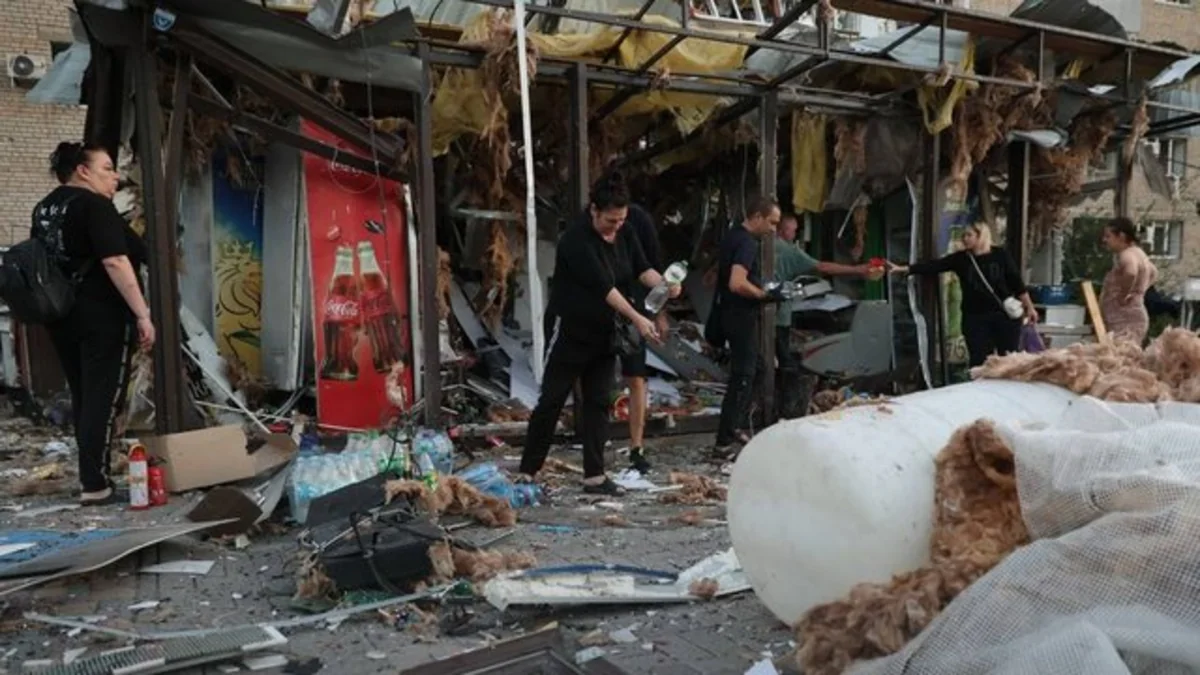 Russian attack on Ukraine's Zaporizhzhia: 34 injured, cleanup underway