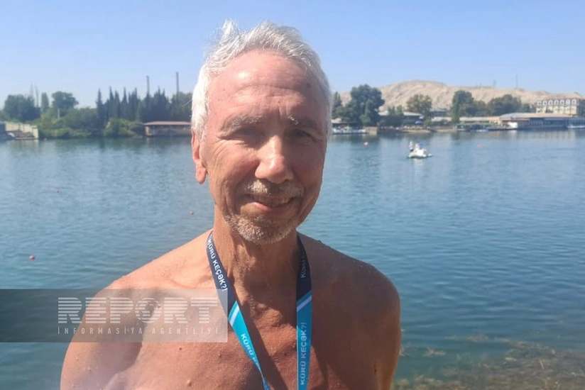 Açıq suda üzmə yarışının ən yaşlı iştirakçısı: İlk dəfə qatılmağıma baxmayaraq, çətinlik çəkmədim