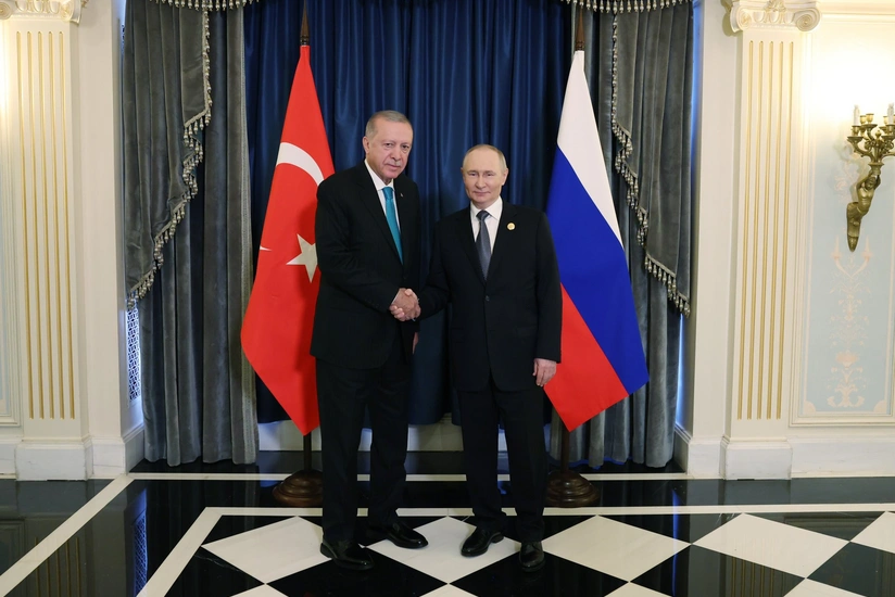 Erdogan expresses hope for lasting peace between Azerbaijan, Armenia at meeting with Putin