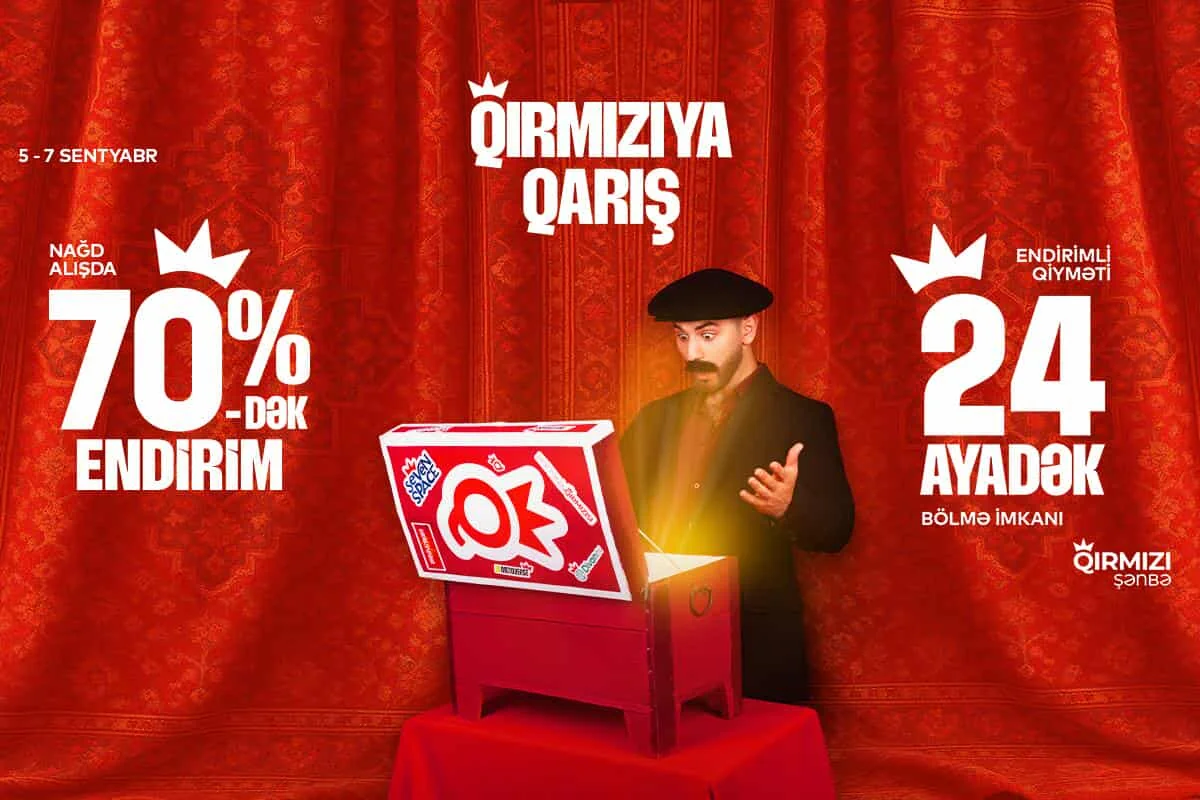 Qırmızı şənbə - Baku Electronicsdə 70 %-ə qədər ENDİRİM