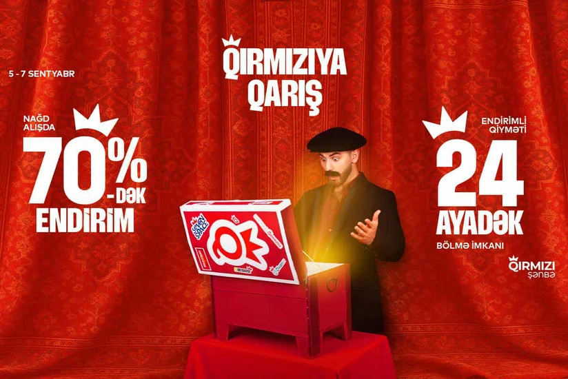 Qırmızı şənbə - Baku Electronicsdə 70 %-ə qədər ENDİRİM