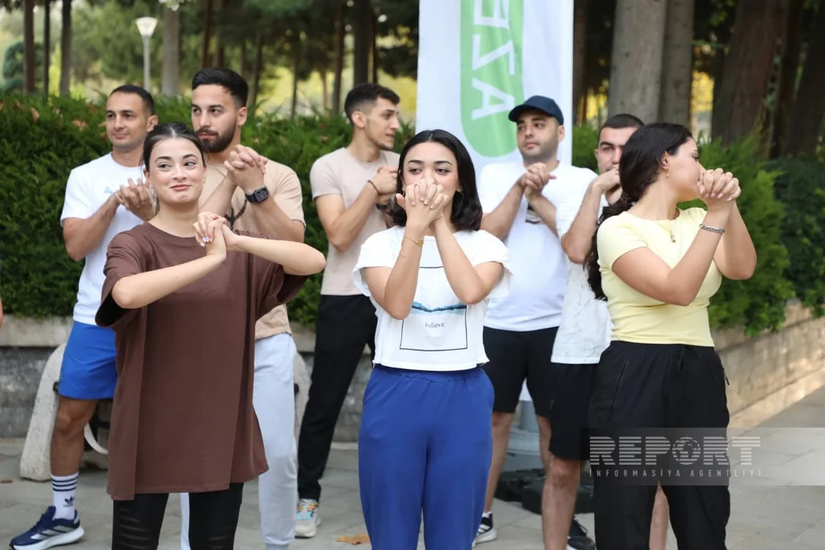 Gənclər və İdman Nazirliyinin Səhər idmanı layihəsinə jurnalistlər də qoşulub