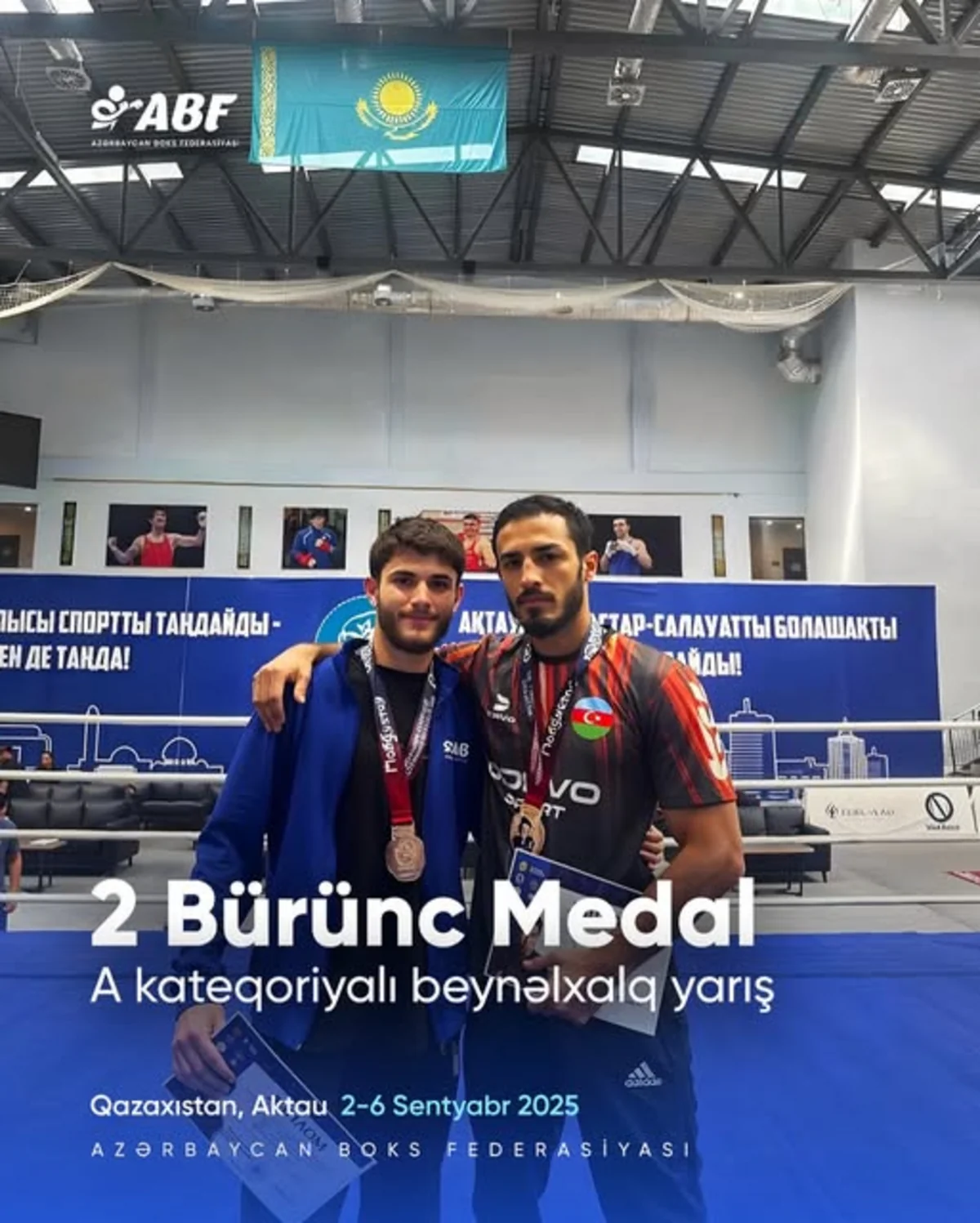 Azərbaycan boksçuları Qazaxıstanda keçirilən beynəlxalq turniri 2 medalla başa vurublar