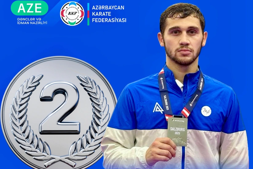Azərbaycan karateçisi Avstriyada gümüş medal əldə edib