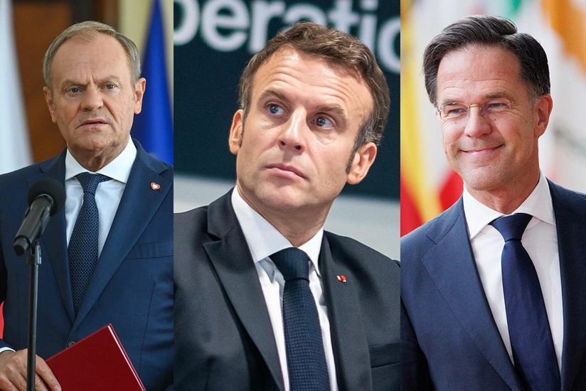 Makron Tusk və Rütte ilə Rusiya PUA-larının Polşa sərhədini pozmasını müzakirə edib