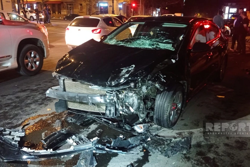 В Гяндже восемь человек пострадали в ДТП
