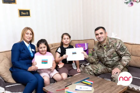 Nar və YAŞAT Fondu Bilik günü münasibətilə şəhid övladlarını təbrik edib
