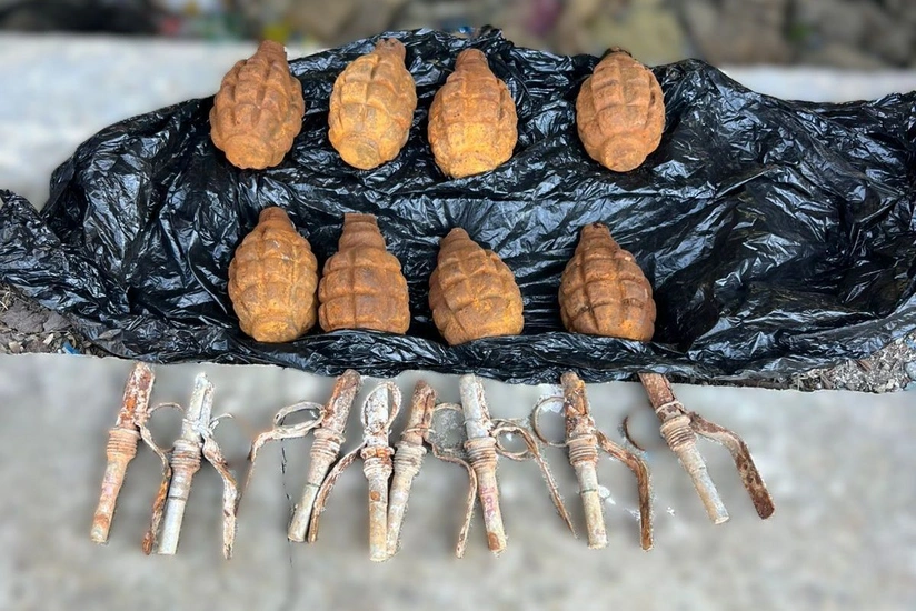 Həbs olunmuş şəxsin gizlətdiyi qumbaralar aşkarlanıb