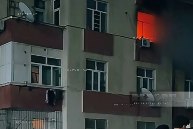 Gənclər şəhərciyində evdə yanğın olub, 15 nəfər təxliyə edilib - YENİLƏNİB