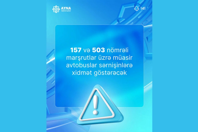 Bakıda bir marşrutun fəaliyyəti bərpa edilib