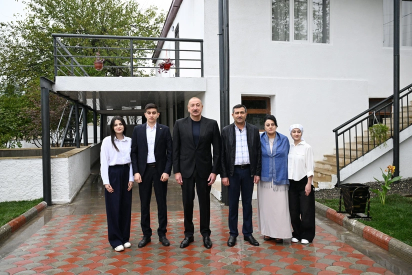 İlham Əliyev Xocavənd rayonunun Hadrut qəsəbəsində olub