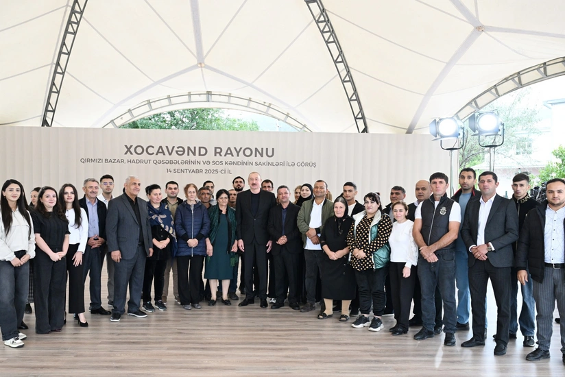 İlham Əliyev Qırmızı Bazar, Hadrut qəsəbələri və Sos kəndinin sakinləri ilə görüşüb - YENİLƏNƏCƏK