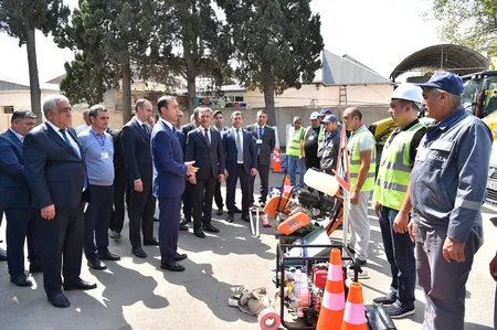 III MDB Oyunları ilə əlaqədar Gəncənin su təchizatına baxış keçirilib