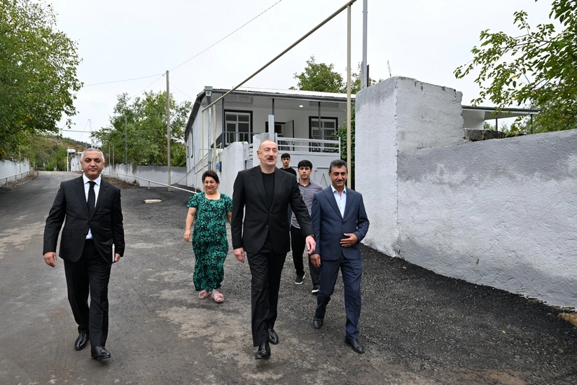 İlham Əliyev Xocalı rayonunun Badara kəndində olub