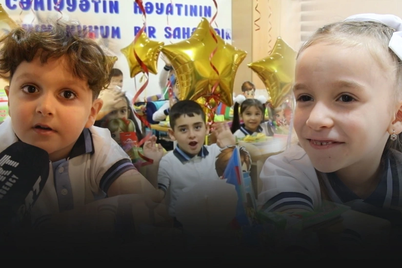 Bilik günündə 288 nömrəli tam orta məktəbdə birinci sinif şagirdlərinin duyğuları - VİDEOREPOTAJ