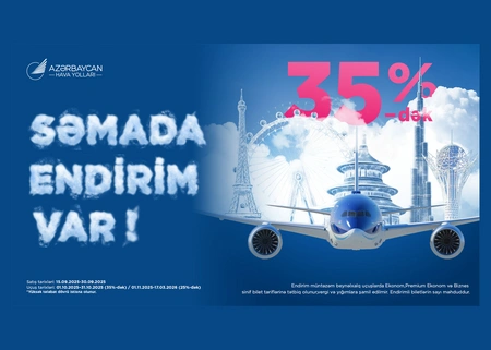 AZAL turizm gününə özəl endirim kampaniyası elan edir