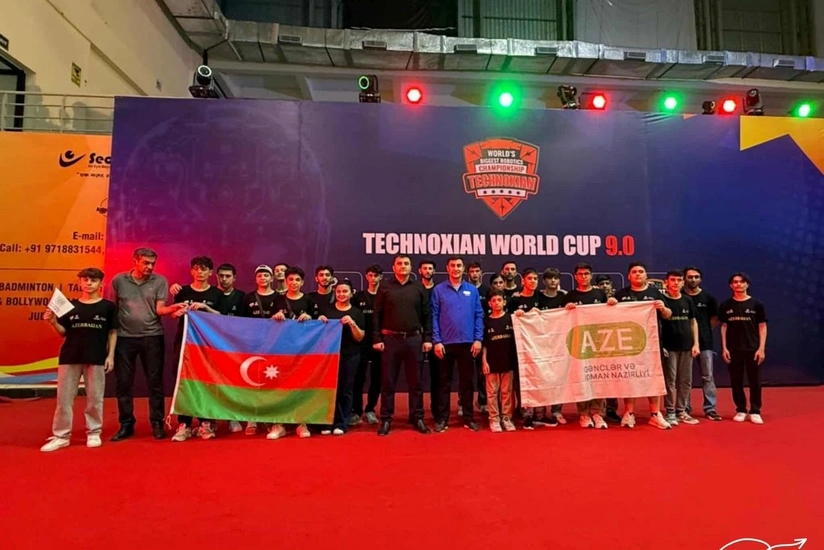 Azərbaycan komandası dünya robotexnika finalında qızıl və gümüş medal qazanıb