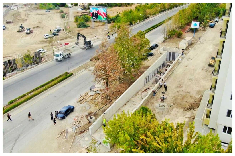 Yevlaxda yeni yeraltı piyada keçidinin inşası yekunlaşmaq üzrədir