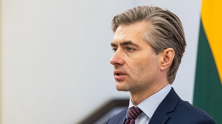 Lithuanian FM Budrys visits Ukraine, praises nation's resilience