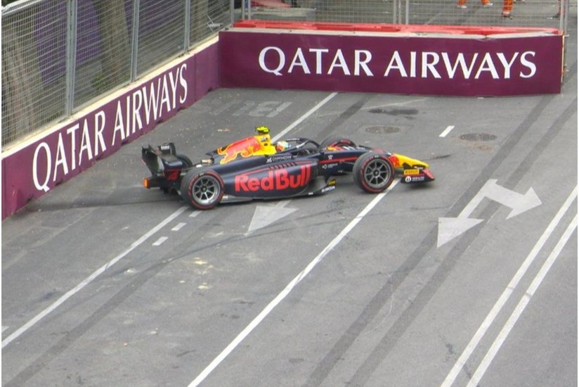 Formula 2 pilotu Bakıda keçirilən sərbəst yürüşdə uğursuzluqla üzləşib