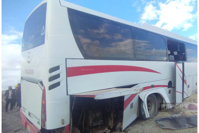 В аварии с участием автобуса Нахчыван-Баку пострадали 16 человек - ОБНОВЛЕНО