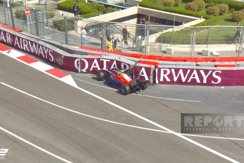 Formula 2: Bakıdakı əsas yarışda qəza baş verib
