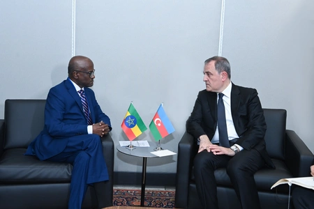 Jeyhun Bayramov discusses with Ethiopian counterpart new cooperation mechanisms