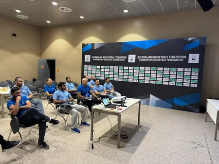 Azərbaycan Basketbol Liqası hakimləri üçün yeni mövsüm öncəsi son seminar keçirilib