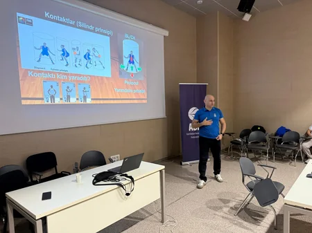 Azərbaycan Basketbol Liqası hakimləri üçün yeni mövsüm öncəsi son seminar keçirilib