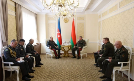 Azerbaijani chief of general staff meets with Belarusian counterpart