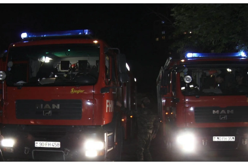 Bakıda yaşayış binasında yanğın olub, onlarla sakin təxliyə edilib - YENİLƏNİB-2