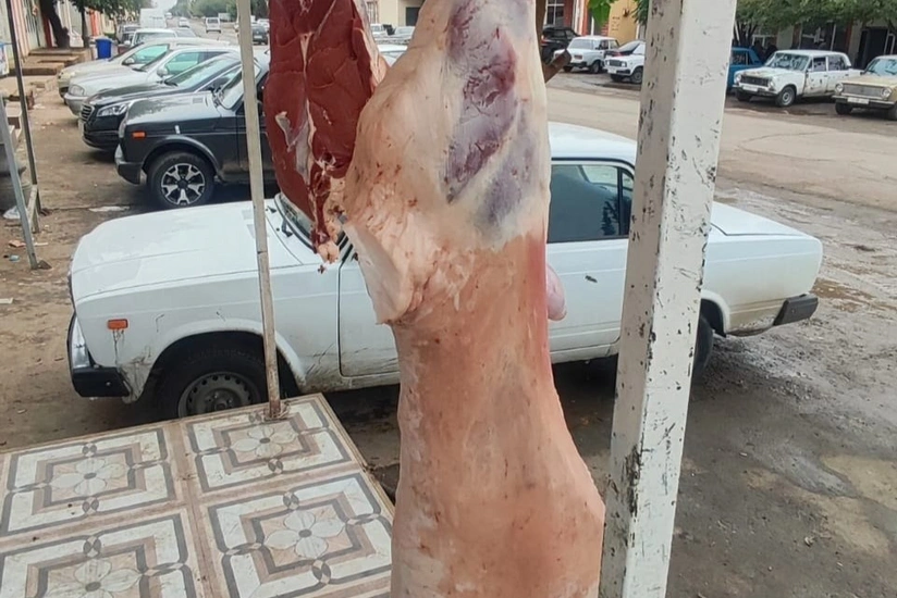 Cəlilabadda ət satışı məntəqəsində normativ tələblər pozulub