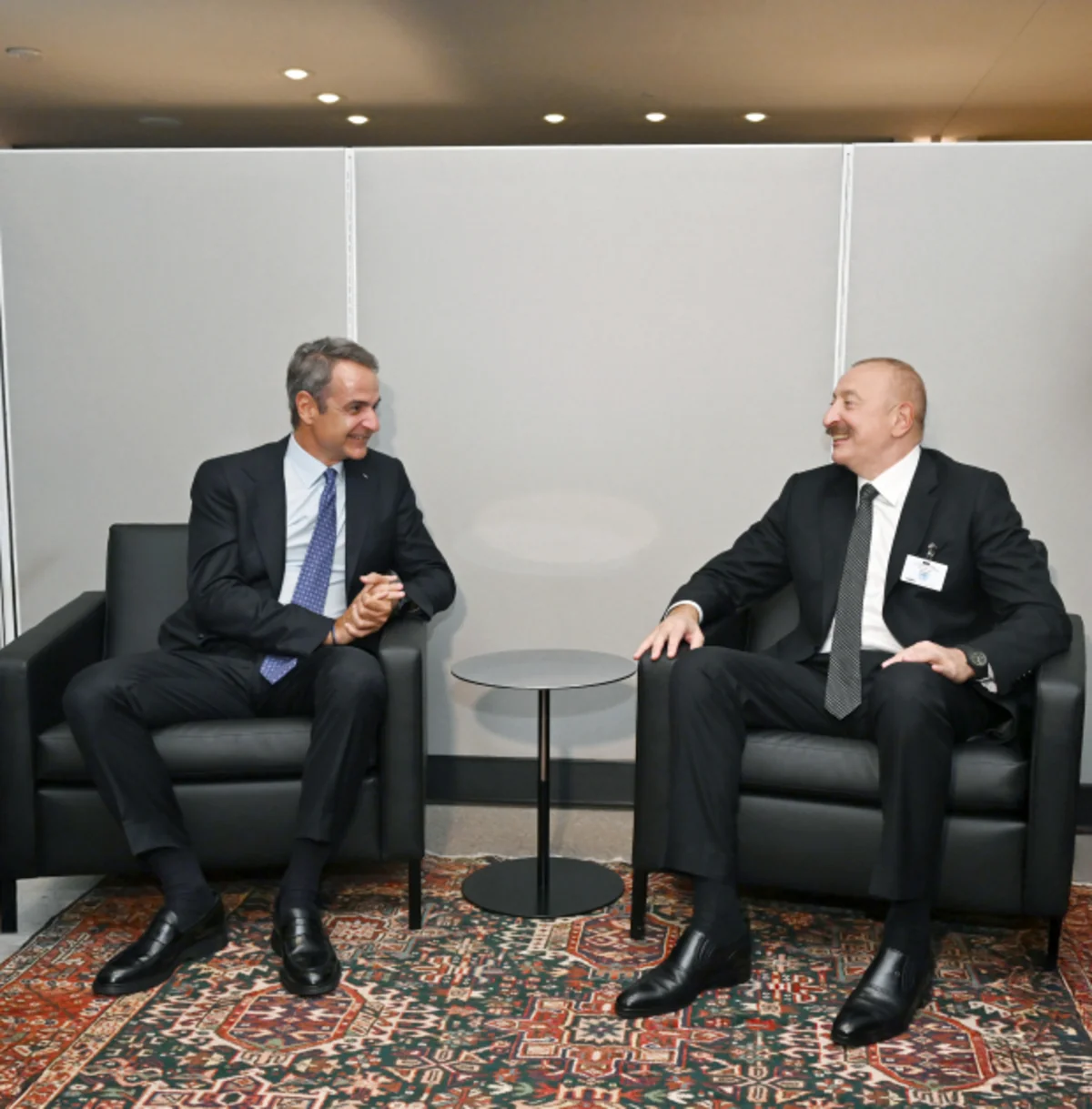 President of Azerbaijan Ilham Aliyev meets with Greek PM at UN headquarters in New York