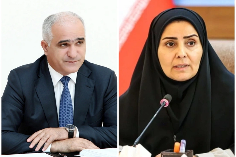 Şahin Mustafayev və Fərzanə Sadeq Araz dəhlizində görülən işlərlə tanış olublar