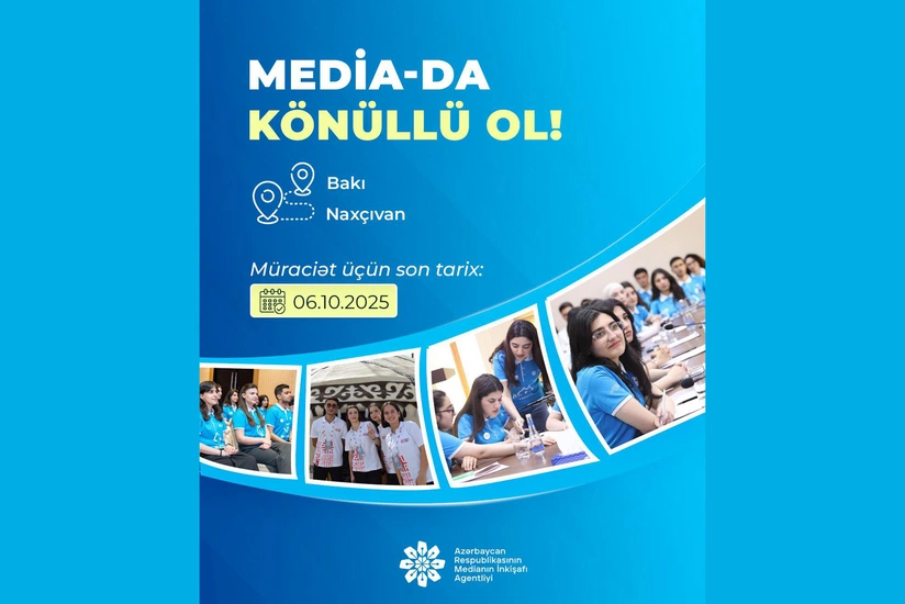 MEDİA könüllüləri proqramına qeydiyyat elan edilib