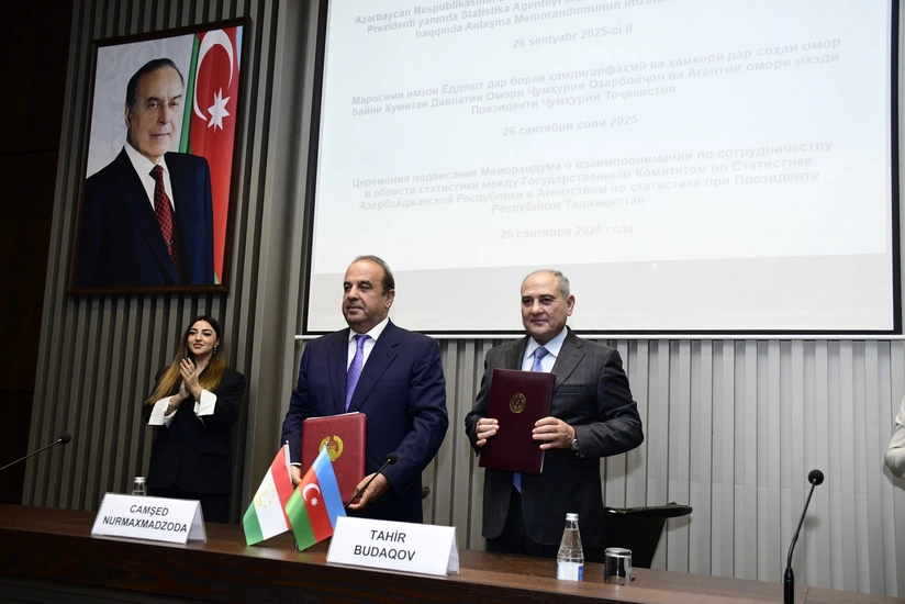 Azərbaycan Tacikistan ilə statistika sahəsində əməkdaşlığa dair Anlaşma Memorandumu imzalayıb