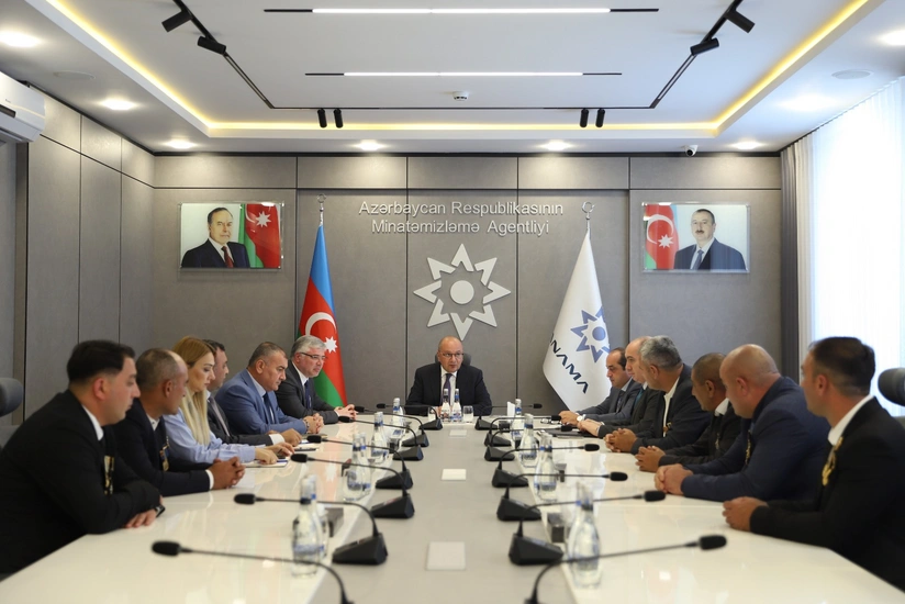 Vətən müharibəsində iştirak etmiş ANAMA əməkdaşları ilə görüş keçirilib