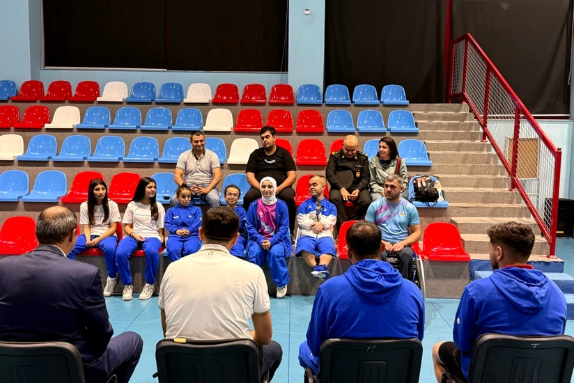 ABF-nin baş katibi milli komandanın oyunçuları ilə görüşüb