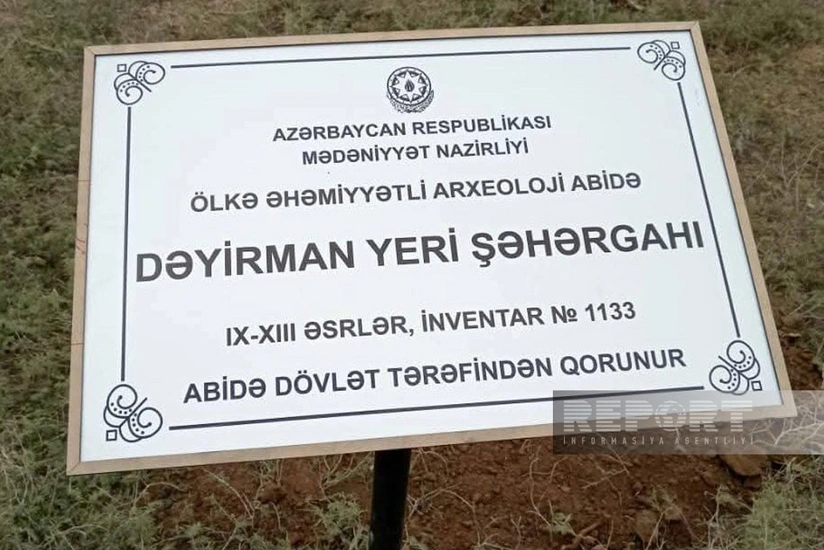 İmişlidə tarixi abidələrə məlumat lövhələri vurulub