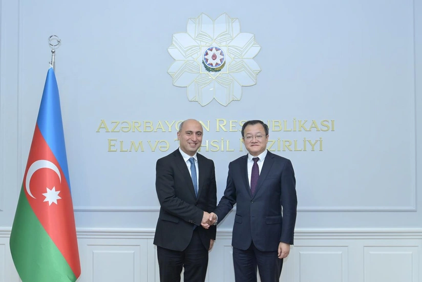 Emin Əmrullayev Çinin təhsil nazirinin müavini ilə iki ölkə arasında əməkdaşlığı müzakirə edib
