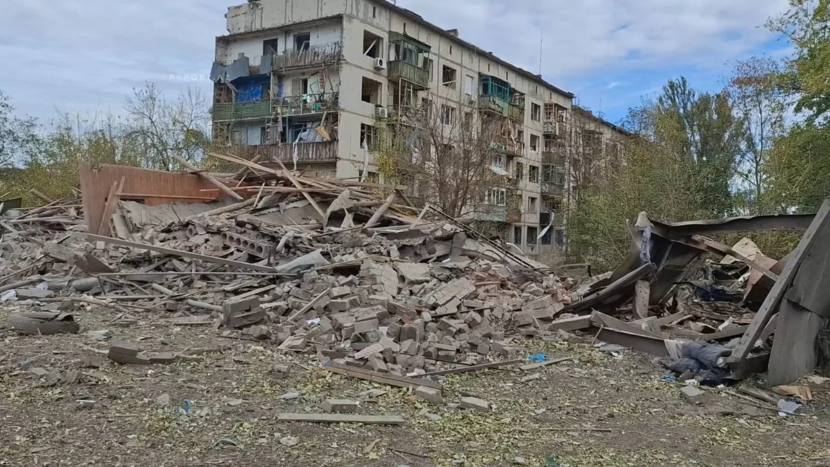 Rusiyanın bombaladığı Donetsk vilayətinin Konstatinovka şəhərindən - FOTOREPORTAJ