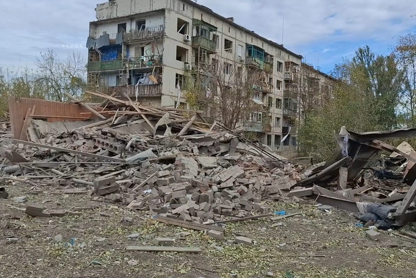 Rusiyanın bombaladığı Donetsk vilayətinin Konstatinovka şəhərindən - FOTOREPORTAJ