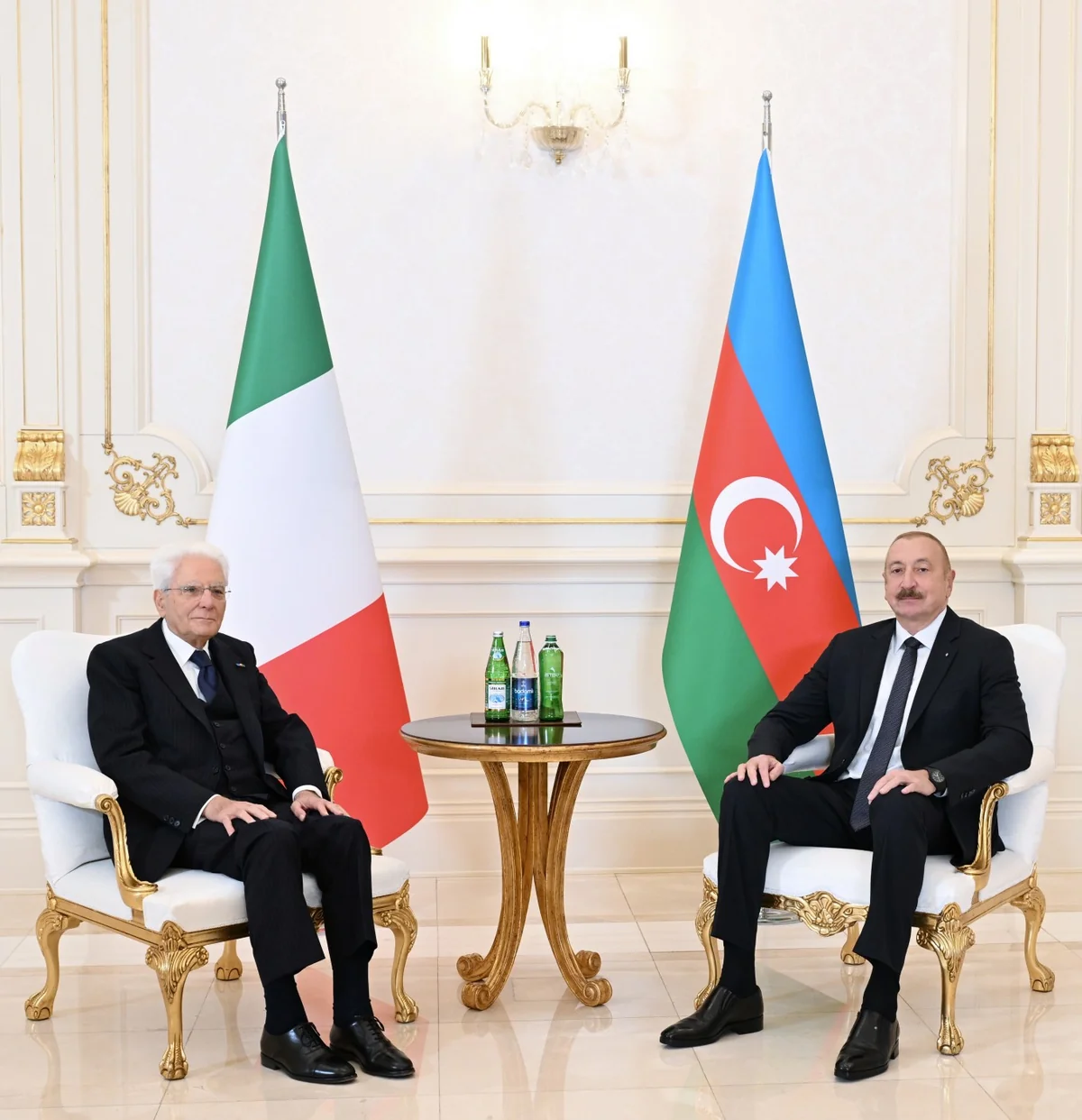 Prezident İlham Əliyevin Sercio Mattarella ilə təkbətək görüşü keçirilib - YENİLƏNİB