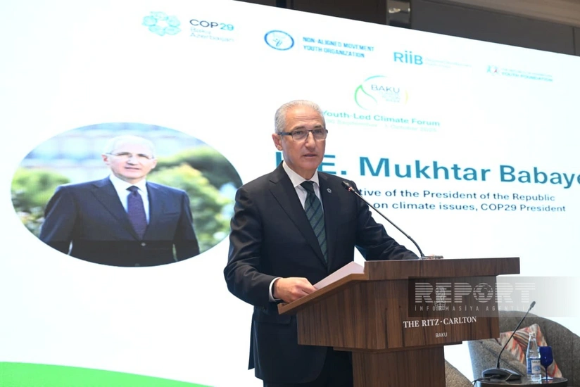 Muxtar Babayev: İqlim məsələlərinə gənclər mütləq cəlb olunmalıdır