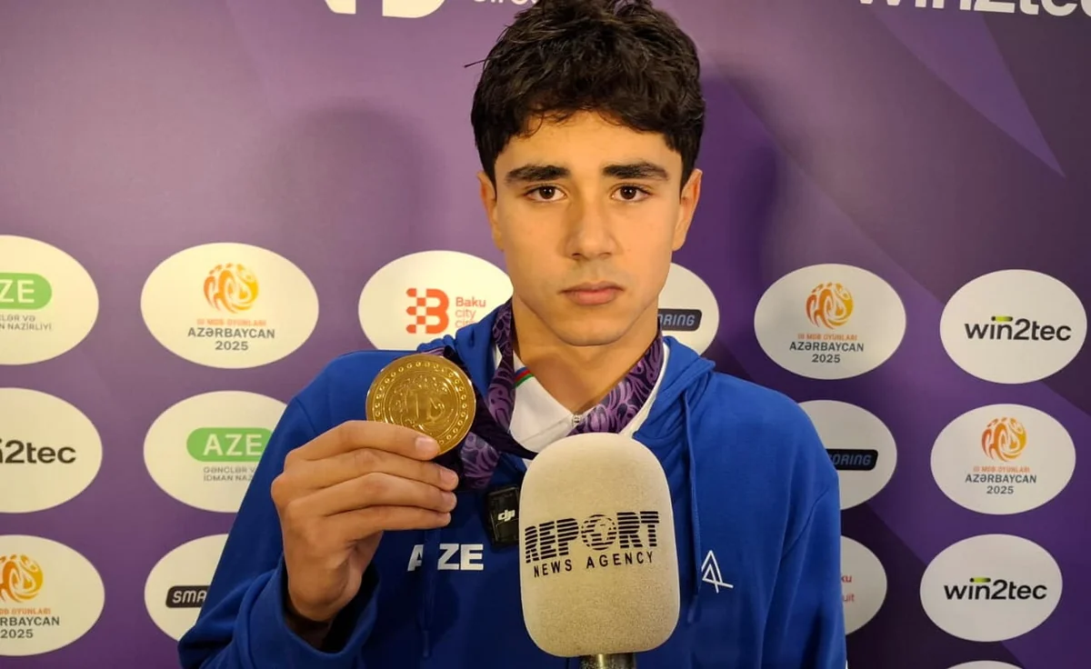 Qızıl medal qazanan üzgüçü: Azərbaycan bayrağını yüksəklərə qaldırdığım üçün xoşbəxtəm